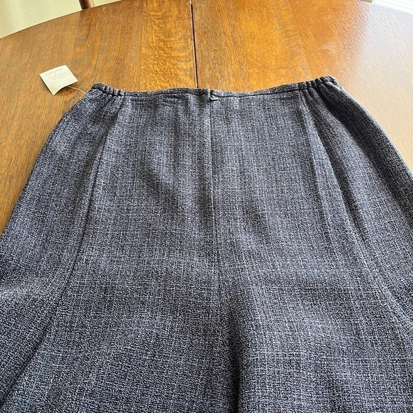 NWT Danny & Nicole  2 piece tweed ruffled skirt and jacket violet/black size 8 - Picture 9 of 16